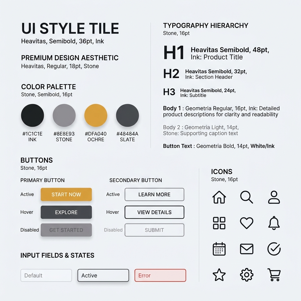 Exemplo de Style Tile completo